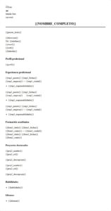 Currículum completo