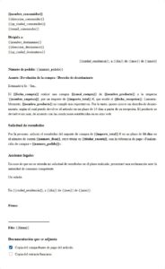 Devolución / Desistimiento