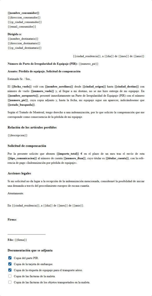 Equipaje perdido