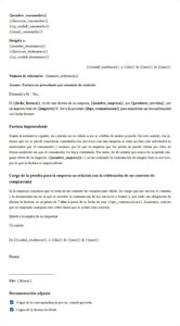 Factura improcedente