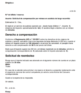 Retraso de autobús
